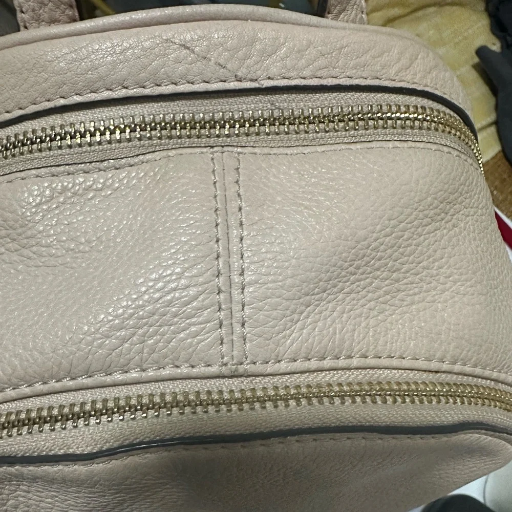 Michael Kors Rhea Pebbled Leather Small Backback
